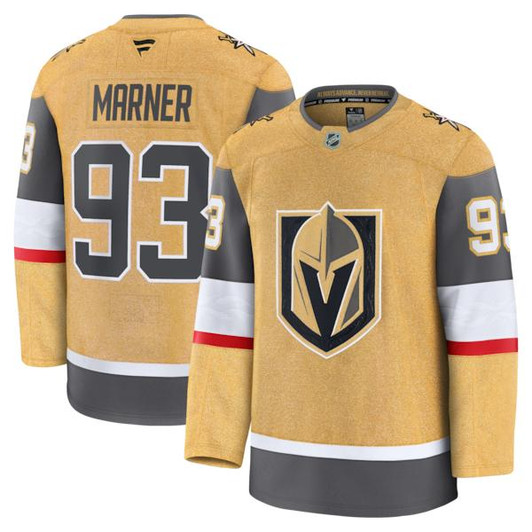 Men's Vegas Golden Knights Mitch Marner Fanatics Gold Home Premium Jersey