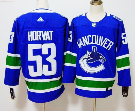 Vancouver Canucks Bo Horvat #53 2020 Nhl Blue Jersey Jersey