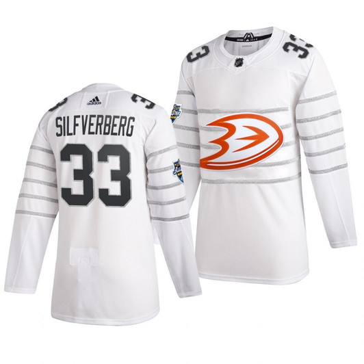 Jakob Silfverberg #33 Anaheim Ducks 2020 Nhl All Star White Jersey Jersey