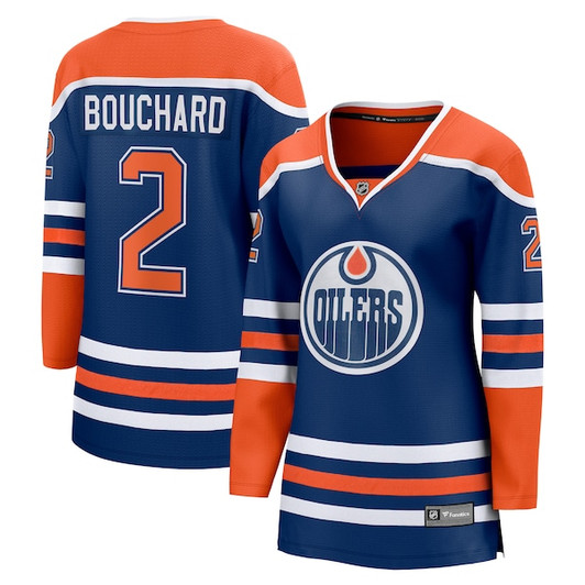 Women's Edmonton Oilers Evan Bouchard Fanatics Royal Home Breakaway Player Jersey