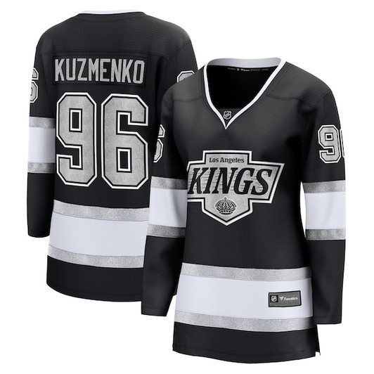 Women's Los Angeles Kings Andrei Kuzmenko Fanatics Black Home Breakaway Player Jersey