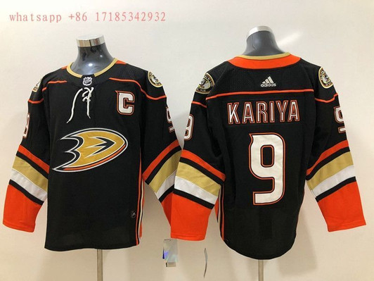Anaheim Ducks Paul Kariya #9 Nhl 2020 Black/Orange Jersey Jersey