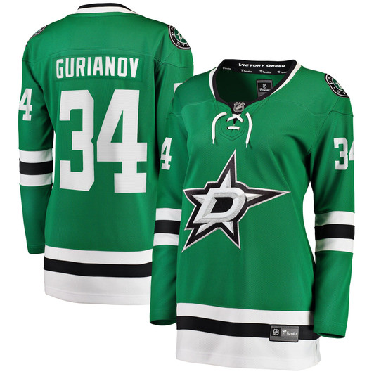 Women'S Fanatics Branded Denis Gurianov Kelly Green Dallas Stars Home Breakaway Player Jersey