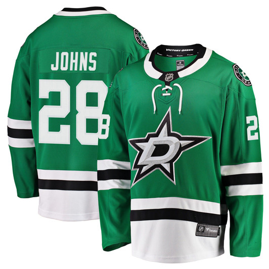 Men'S Fanatics Branded Stephen Johns Kelly Green Dallas Stars Breakaway Jersey