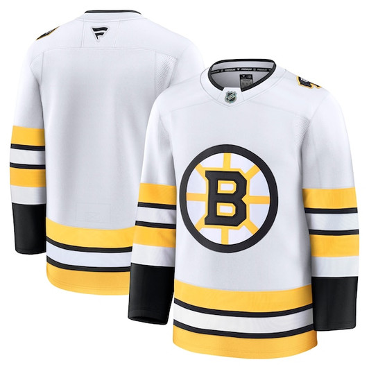 Men's Boston Bruins  Fanatics White Away Premium Jersey