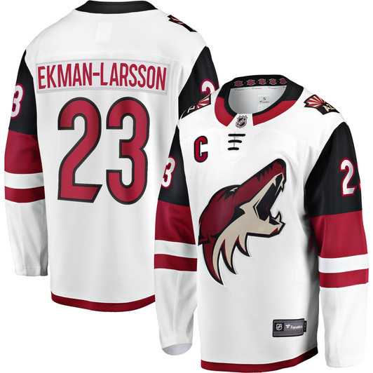 Men'S Fanatics Branded Oliver Ekman-Larsson White Arizona Coyotes Away Premier Breakaway Player Jersey