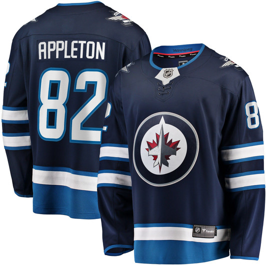 Men'S Fanatics Branded Mason Appleton Navy Winnipeg Jets Home Breakaway Player Jersey