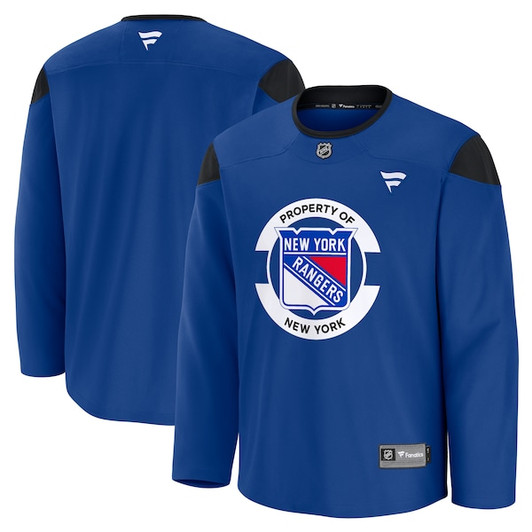 Men's New York Rangers Fanatics Blue Practice Jersey