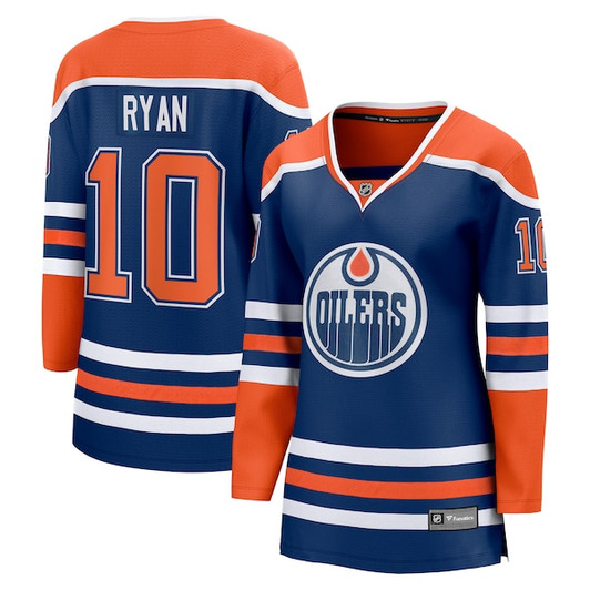 Women's Edmonton Oilers Derek Ryan Fanatics Royal Home Breakaway Player Jersey