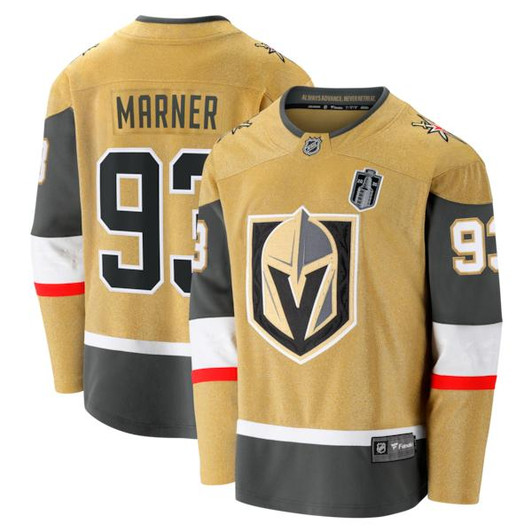 Men's Vegas Golden Knights Mitch Marner Fanatics Gold 2026 Stanley Cup Final Breakaway Jersey
