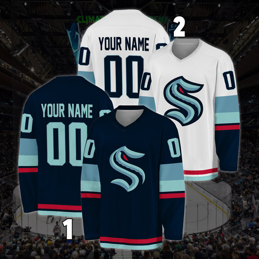 Blvckstyle Personalized Seattle Kraken Hockey Jersey, Jersey For Men With Your Team Name, Fan Hockey Jersey