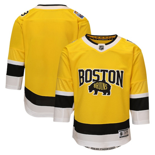 Youth Boston Bruins  Outerstuff Gold 2026 Stadium Series Premier Jersey