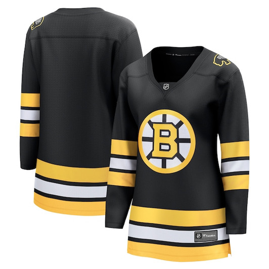 Women's Boston Bruins  Fanatics Black Anniversary Home Breakaway Jersey