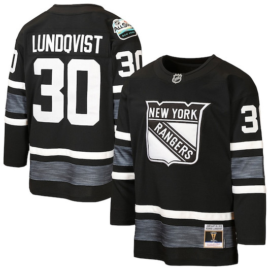 Youth New York Rangers Henrik Lundqvist Mitchell & Ness Black 2019 All-Star Game Power Play Jersey