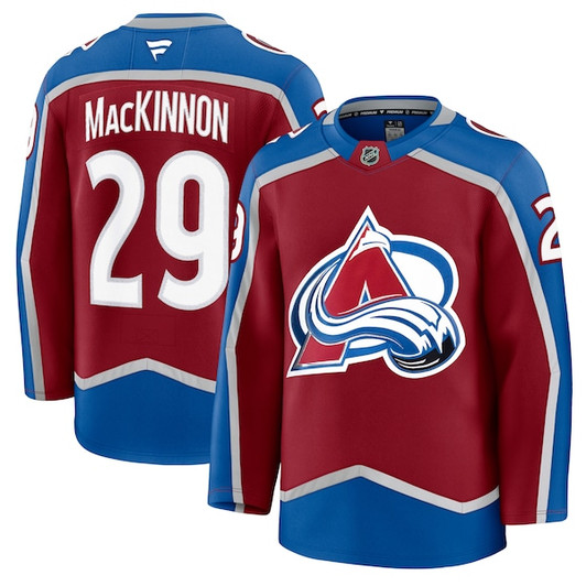 Men's Colorado Avalanche Nathan MacKinnon Fanatics Burgundy Home Premium Jersey