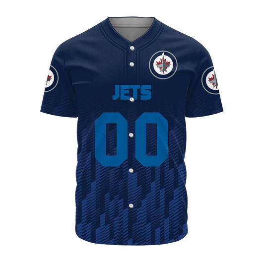 Winnipeg Jets Baseball Jersey Logo Sport Ombre  - NHL