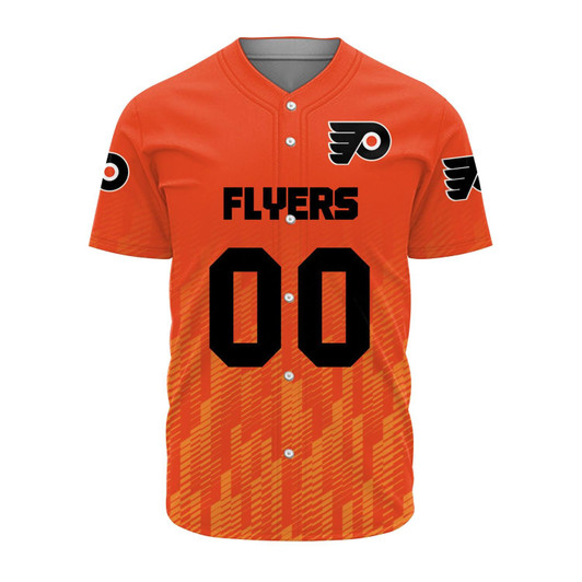 Philadelphia Flyers Baseball Jersey Logo Sport Ombre  - NHL