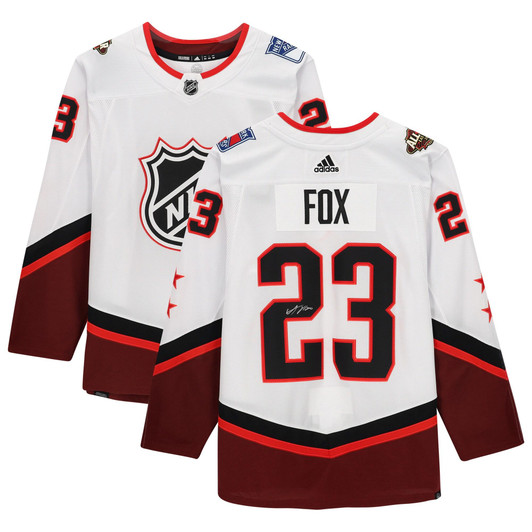 Adam Fox New York Rangers Fanatics  Autographed 2022 NHL All-Star Game adidas  Jersey - White