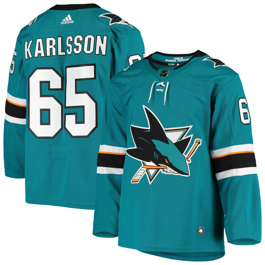 Erik Karlsson San Jose Sharks adidas Home  Player Jersey - Teal