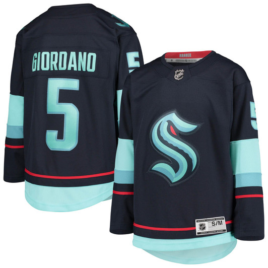 Mark Giordano Seattle Kraken  Home Premier Player Jersey - Deep Sea Blue