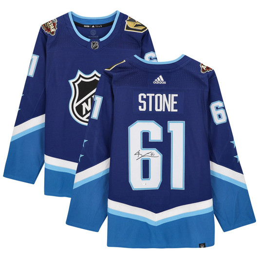 Mark Stone Vegas Golden Knights Fanatics  Autographed 2022 NHL All-Star Game adidas  Jersey - Blue