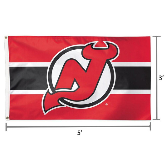 New Jersey Devils WinCraft Deluxe 3' x 5' One-Sided Flag