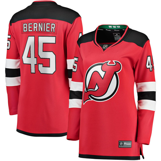 Jonathan Bernier New Jersey Devils Fanatics Branded Women's Breakaway Player Jersey - Red