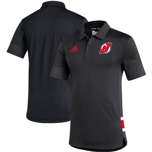 New Jersey Devils adidas replica Under the Lights AEROREADY Coaches Polo - Black