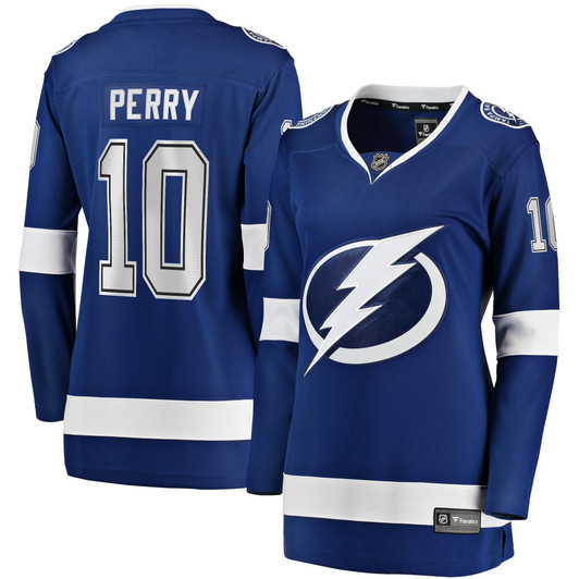 Corey Perry Tampa Bay Lightning Fanatics Branded Women's Home Breakaway Player Jersey - Blue
