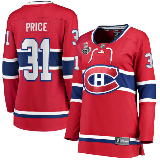 Carey Price Montreal Canadiens Fanatics Branded Women's Home 2021 Stanley Cup Final Bound Breakaway Jersey - Red