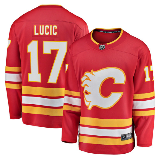 Milan Lucic Calgary Flames Fanatics Branded Home Breakaway Player Jersey - Red