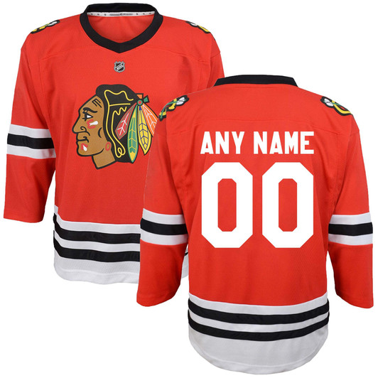 Chicago Blackhawks  Replica Custom Jersey - Red