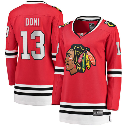Max Domi Chicago Blackhawks Fanatics Branded Women's Home Breakaway Player Jersey - Red