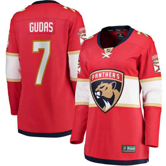 Radko Gudas Florida Panthers Fanatics Branded Women's Home Breakaway Jersey - Red