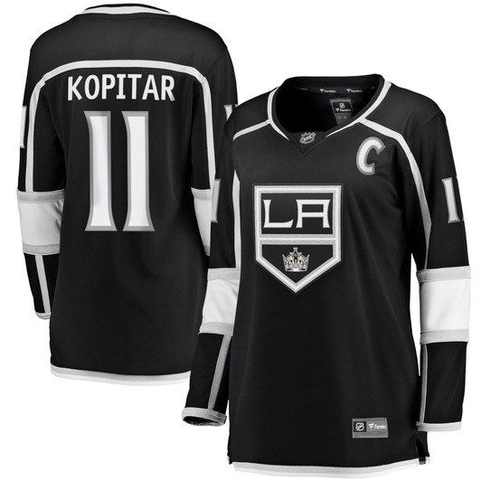 Anze Kopitar Los Angeles Kings Fanatics Branded Women's Home 2020/21 Premier Breakaway Player Jersey - Black