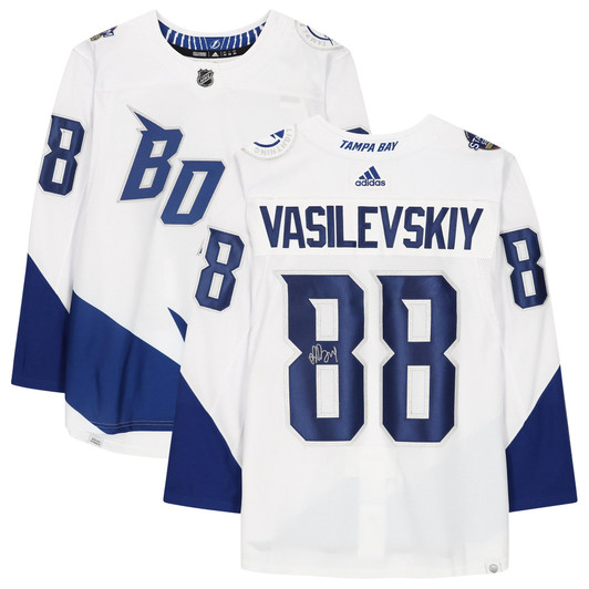 Andrei Vasilevskiy Tampa Bay Lightning Fanatics  Autographed adidas  2022 Stadium Series Jersey - White