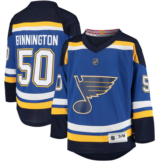 Jordan Binnington St. Louis Blues  Home Replica Player Jersey - Blue