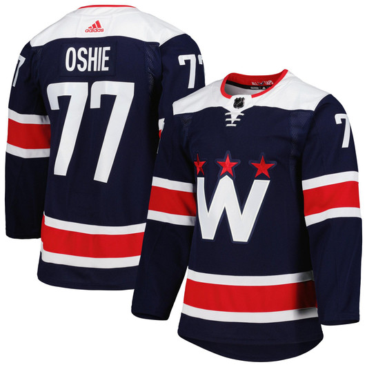 TJ Oshie Washington Capitals adidas Primegreen  Pro Alternate Player Jersey - Navy