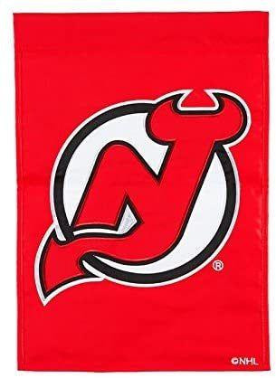 New Jersey Devils Garden Flag 2 Sided Applique