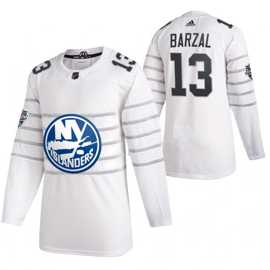 Mathew Barzal #13 New York Islanders 2020 NHL All Star White Jersey Jersey
