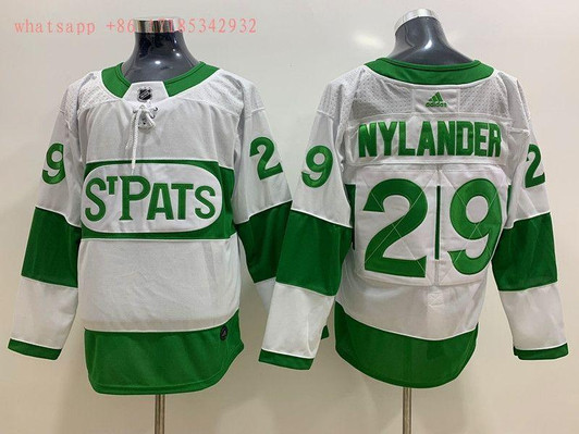Toronto Maple Leafs William Nylander #29 2020 NHL White & Green jersey Jersey