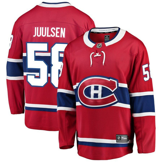 Noah Juulsen Montreal Canadiens Fanatics Branded Breakaway Player Jersey - Red