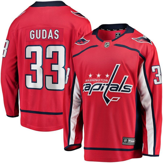 Radko Gudas Washington Capitals Fanatics Branded Replica Player Jersey - Red