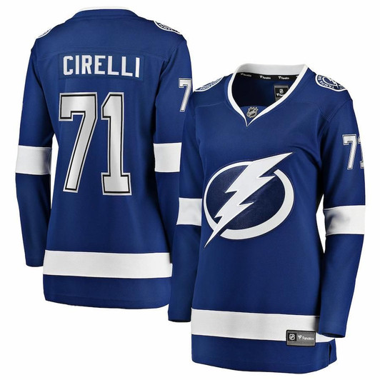 Anthony Cirelli Tampa Bay Lightning Fanatics Branded Women'S Home Breakaway Player Jersey - Blue