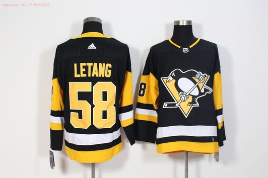 Pittsburgh Penguins Kris Letang #58 2020 Nhl Black Jersey Jersey