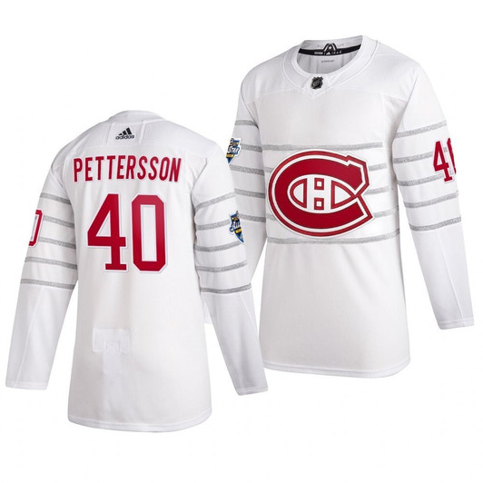 Elias Pettersson #40 Montreal Canadiens 2020 Nhl All Star White Jersey Jersey
