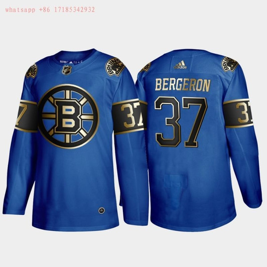 Boston Bruins Patrice Bergeron #37 Nhl 2020 Blue Jersey Jersey