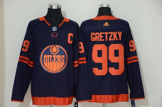 Edmonton Oilers Wayne Gretzky #99 2020 Nhl Blue Jersey Jersey