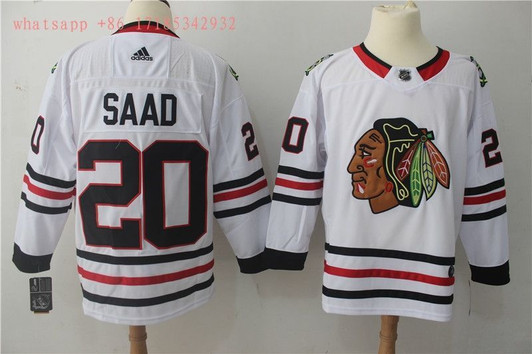 Chicago Blackhawks Brandon Saad #20 Nhl 2020 White Jersey Jersey