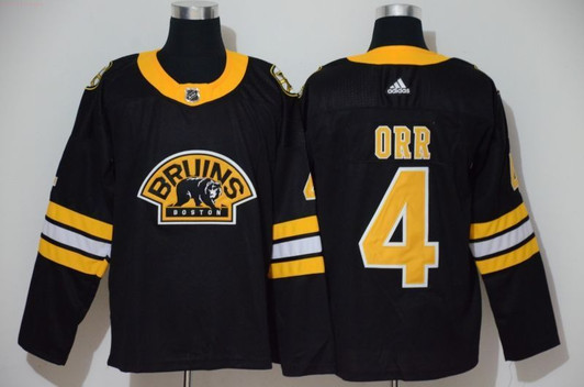 Boston Bruins Bobby Orr #4 Nhl 2020 Black Jersey Jersey